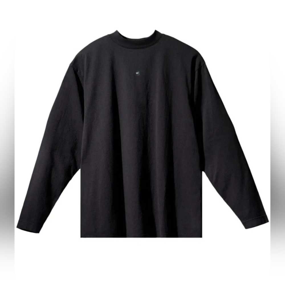 Yeezy Gap Engineered By Balenciaga Long Sleeve Tee Shirt Black Size Medium